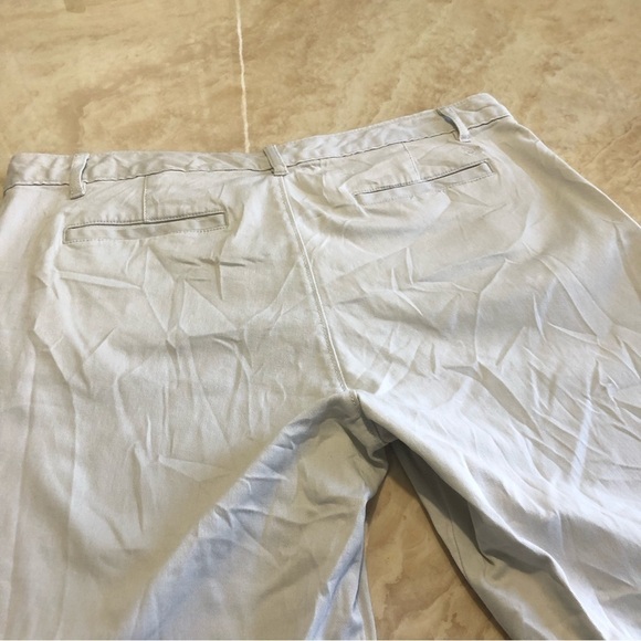 EDDIE bauer jeans womens size 12 white boyfriend fit straight leg stretch pants - Picture 5 of 10